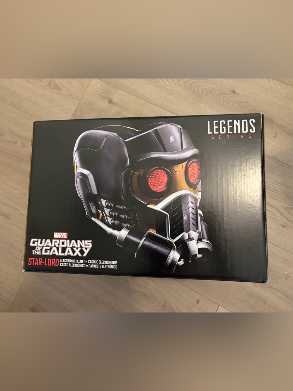 Marvel Star-Lord Helmet - Black, Gold & Red